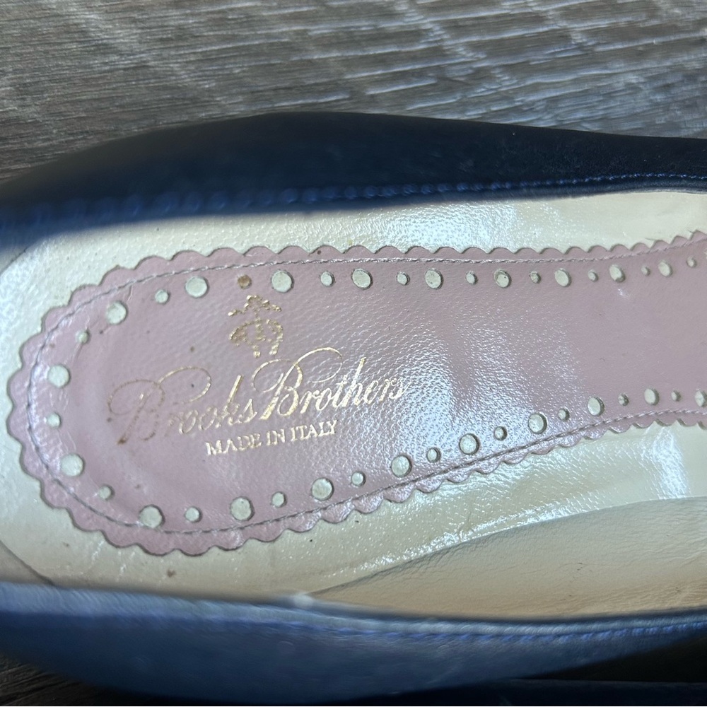 Brooks Brothers Dark Navy Blue Leather Loafers Women’s Size 8½ - Picture 10 of 12